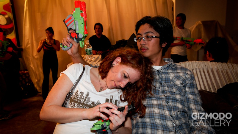 Illustration for article titled Gizmodo Gallery Reader Meet Up Nerf Party Gallery